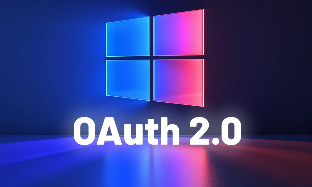 Windows Logo mit "OAuth 2.0" darunter